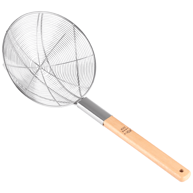 JOBO Stainless Steel Large Skimmer 30cm Wire Mesh Strainer Frying Basket Oil Filter
