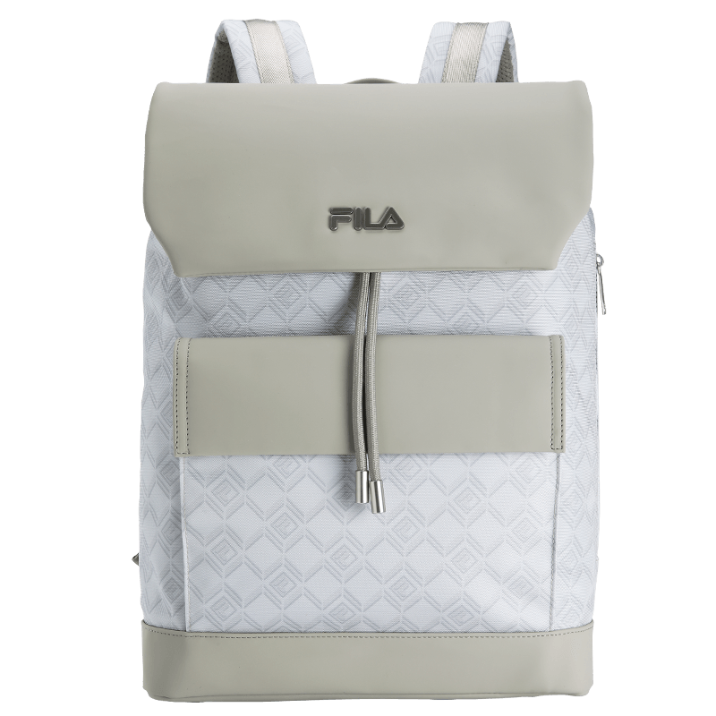FILA Official "Black Warrior" Men's Commuter Fashion Casual Backpack Flap Double Shoulder Bag