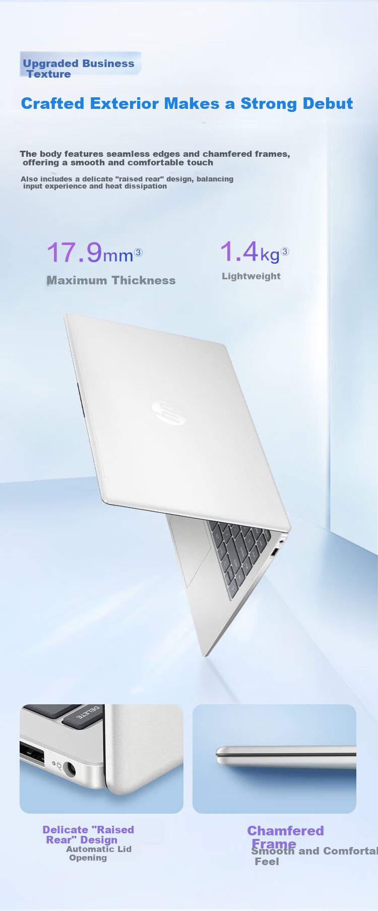 HP StarBook 14 2026 14-inch Lightweight Laptop (Core i7 240H, 16GB RAM, 512GB SSD, 100% sRGB, AI) Silver [National Subsidy] 5