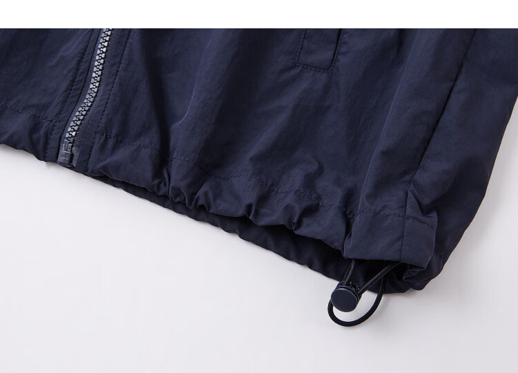 Demana [Urban Light Travel] Spring Outdoor Sports Stand Collar Elastic Cuff Color-Block Trim Loose Fit Petite Women's Jacket 15
