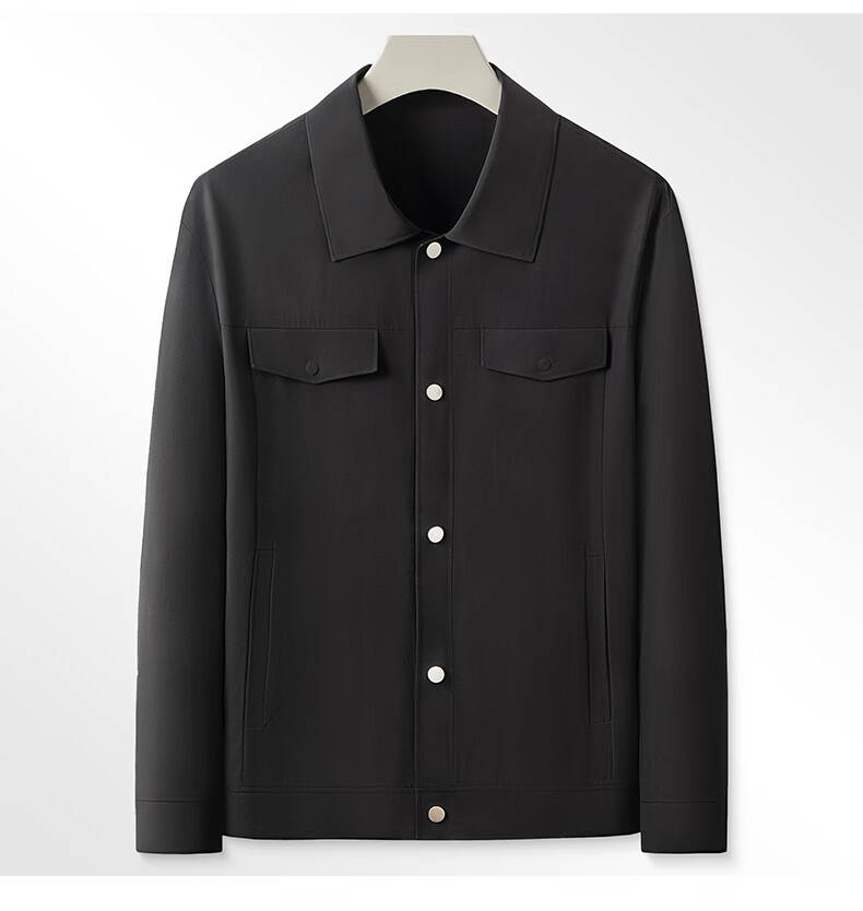 Shanshan [UPF50+] Sun Protection Anti-Wrinkle Men's Spring Business Polo Collar Executive Casual Work Jacket 14