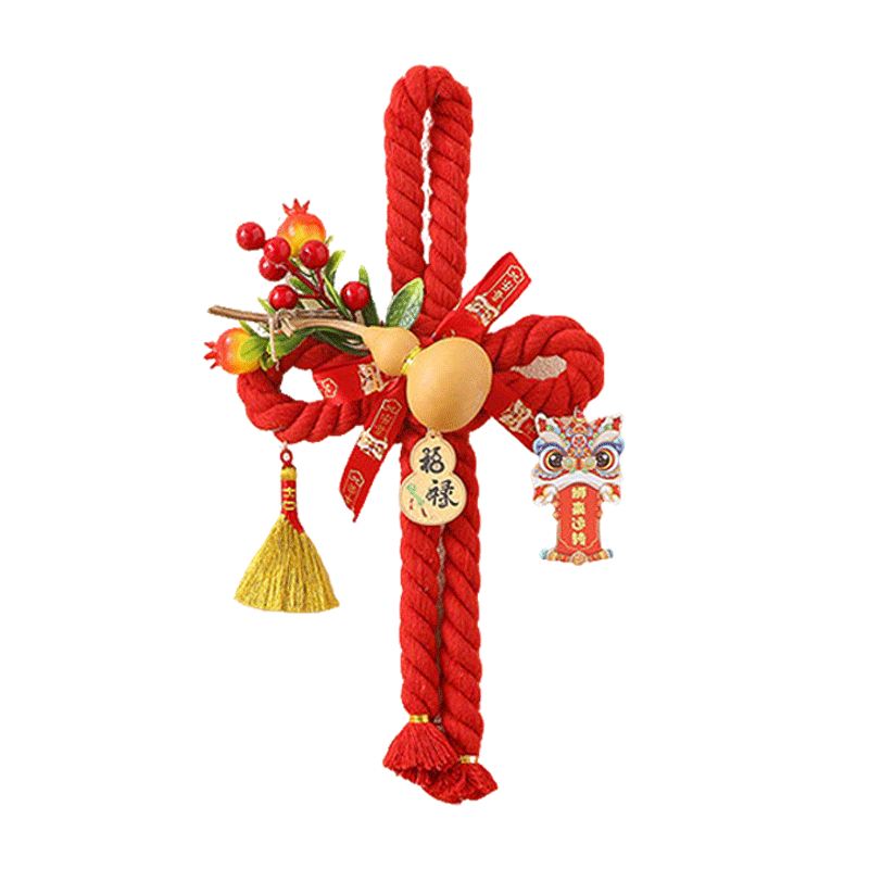 Jiamo Housewarming Decoration, Entrance Door Handle Ornament, Wanzhujie Hanging Decoration, New Home Setup, Moving In Ceremony Supplies