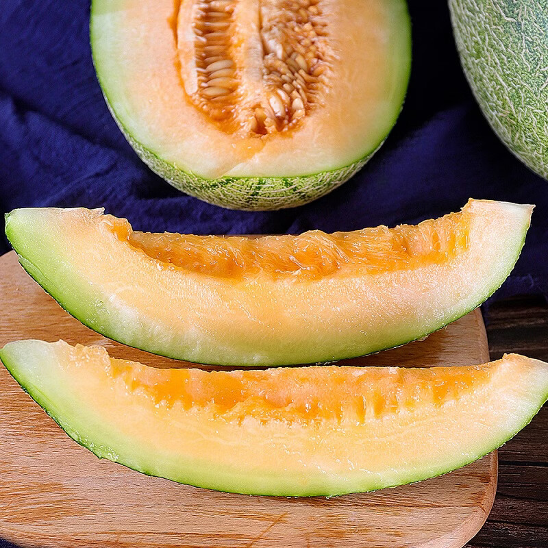 京鲜生 海南哈密瓜西州蜜/西周蜜 3-4粒 净重10-12斤 生鲜水果礼盒
