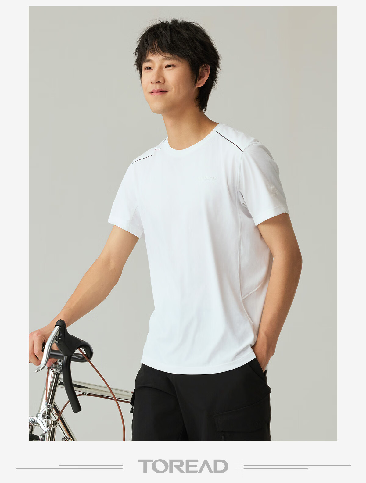 TOREAD Mall Same Style Quick-Dry Short Sleeve T-Shirt Couple Functional Breathable Stretch Crew Neck Sports Hiking Shirt TAJJAN81025 11