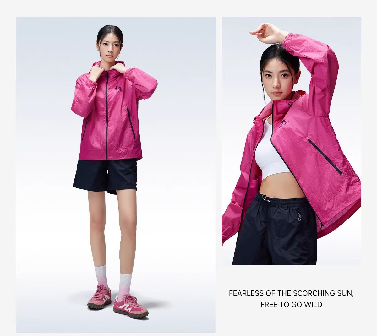 Camel [Wang Junkai Edition] 2026 Spring Summer Unisex Breathable Cooling Windproof Water-Repellent Sports Jacket 38