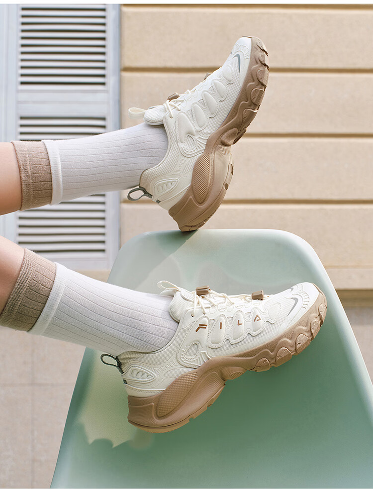 FILA Official Women's Mushroom Dad Sneakers 2026 Spring Casual Sports Shoes 27