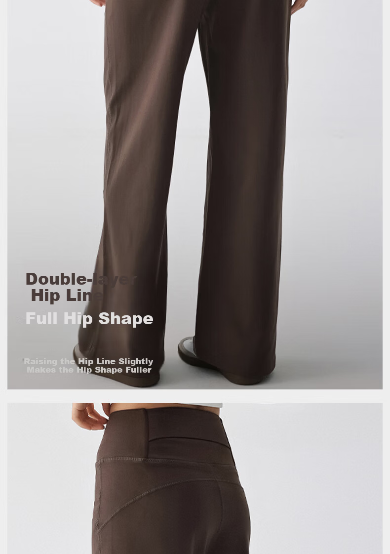 XUEXIMAN Loose Fit Straight Leg Sports Pants High Waist Pilates Running Training Breathable Yoga Fitness Trousers 4