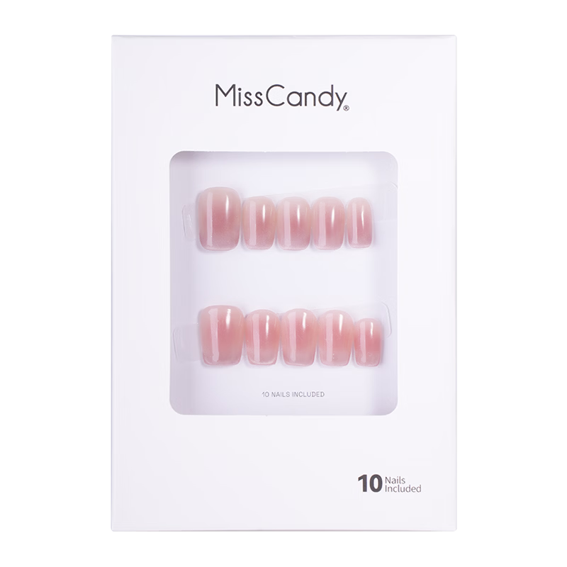 Miss Candy Handmade Short Wearable Nail Art Stickers Reusable Instant Application Lianyu SG236-S