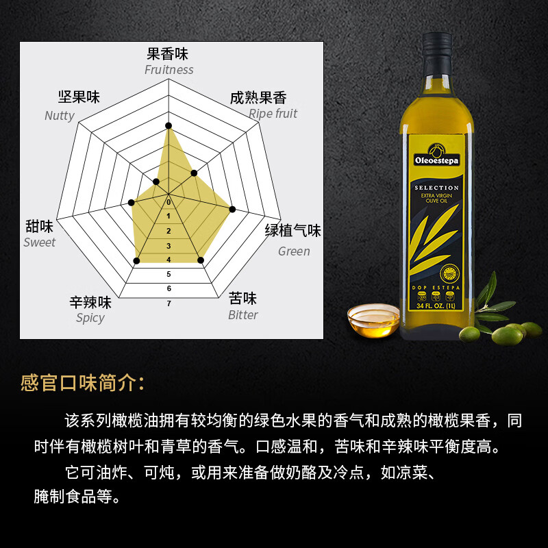 奥莱奥原生【保真橄榄油】PDO特级初榨橄榄油1L庄园油