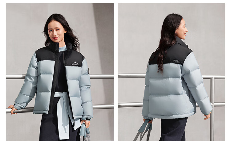 Bosideng Off-Season Winter Down Jacket Unisex Couple Short Fashion Casual Thickened Stand Collar Puffer Coat 18