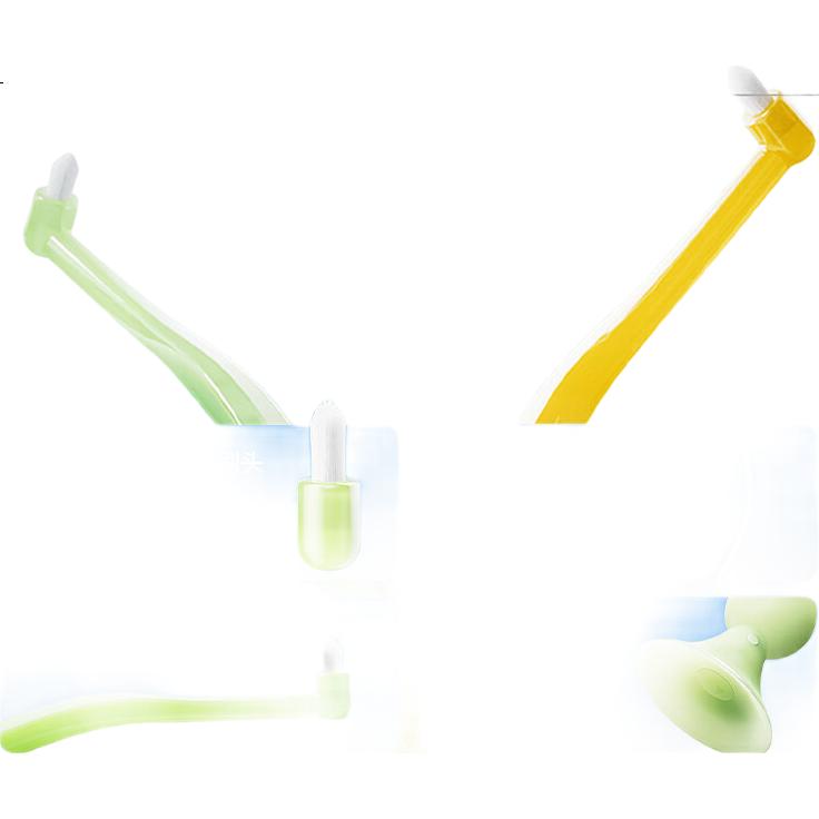Зубная щетка Baixi Alveolar Brush Longjing Green Tea, мягкая щетина, для брекетов, портативная, для ухода за полостью рта
