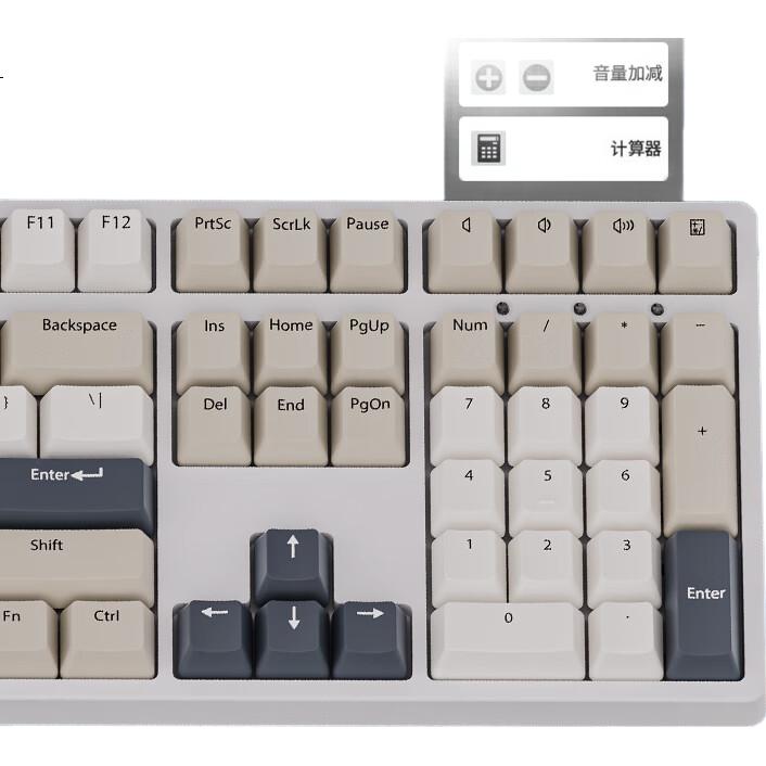 Беспроводная механическая клавиатура Ikbc Z108, 108 клавиш, Starry Gray, красный переключатель