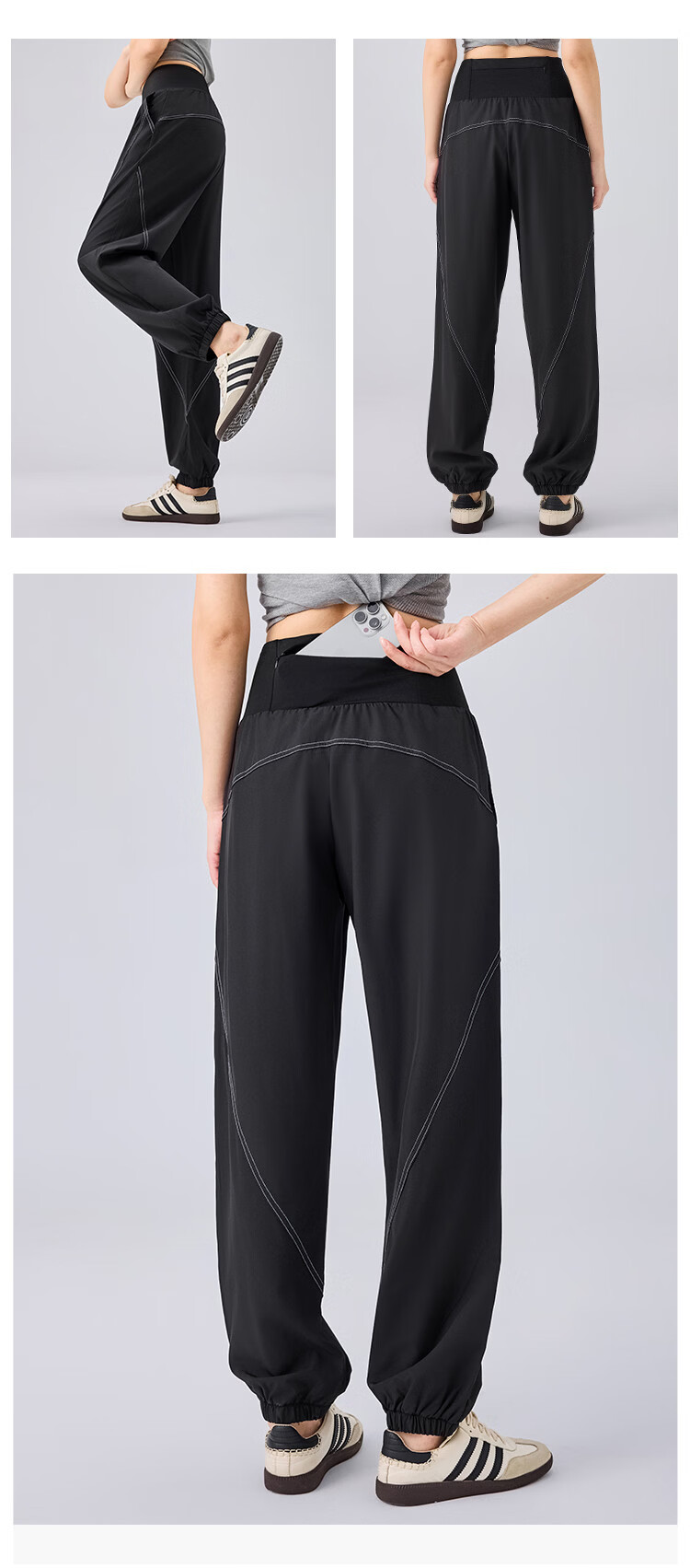 Barbie Women's Athletic Joggers Morning Running Training Pants Comfortable Loose Fit Tapered Casual High-Waist Sports Pants 9