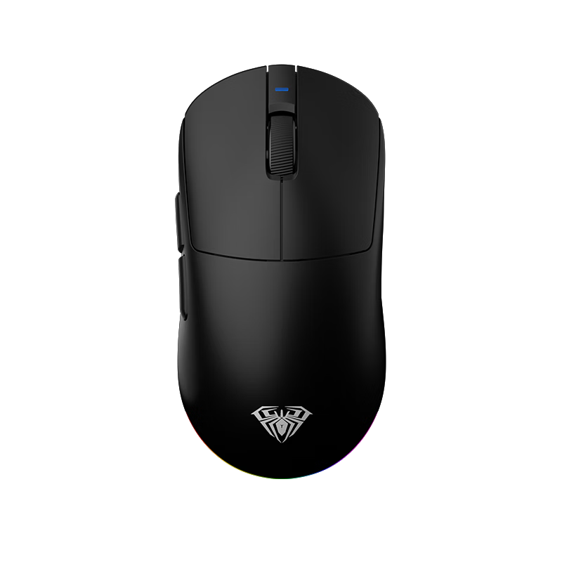AULA V9 Pro Lightweight Flagship Wireless Mouse 2.4G/Bluetooth/Wired Tri-Mode Gaming Office Esports All-Purpose Mouse 8K Report Rate PAW3395 Black