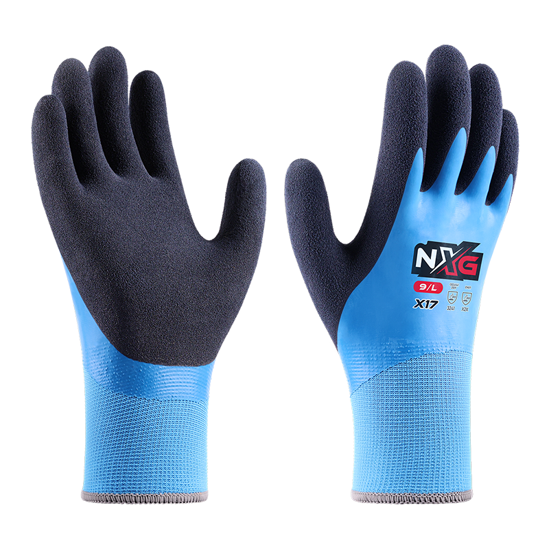 NXG Winter Cold-Resistant Waterproof Work Gloves, Wear-Resistant Non-Slip Warm Gloves, Anti-Freeze Fleece-Lined for Winter Work And Cold Storage X17