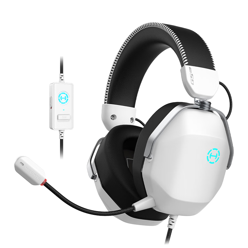 EDIFIER HECATE G5 MAX Sound Card Edition THX High-Resolution Wired Over-Ear Gaming Headset with Delta-Tuned FPS Microphone White