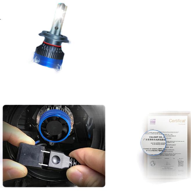 Автомобильные светодиодные фары Cnlight X9 H4/H19, 110W, 6000K, 2 шт.