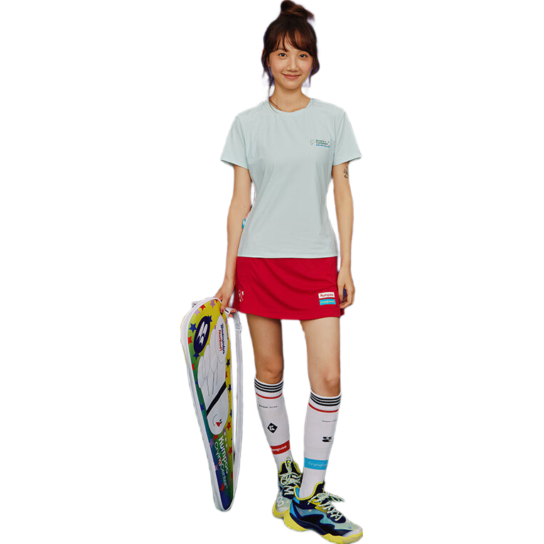 KUMPOO x Crying Center Collaboration Badminton Skirt Multi-color Casual Skirt ACQ251604 University Red XL