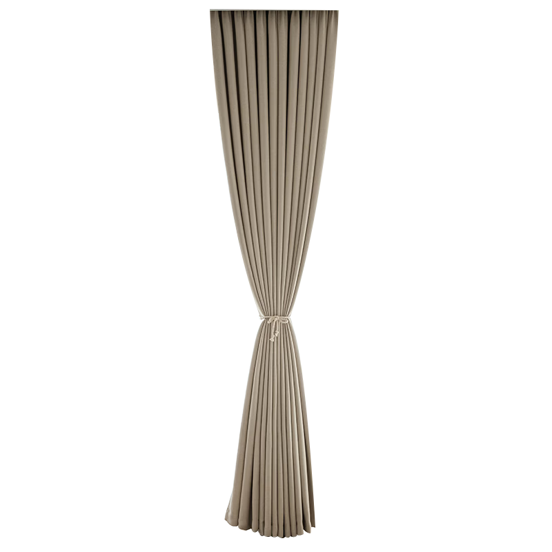 Mercury Home Textiles Blackout Sunshade Curtain 5A Antibacterial Perforated Living Room Bedroom 200x220cm Cream Color 1 Piece