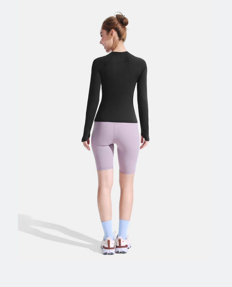 Beneunder Women's Sports Sun Protection Jacket Long Sleeve Quick-Dry Breathable Base Layer Shaping Top HE018 Burgundy Purple XL 26