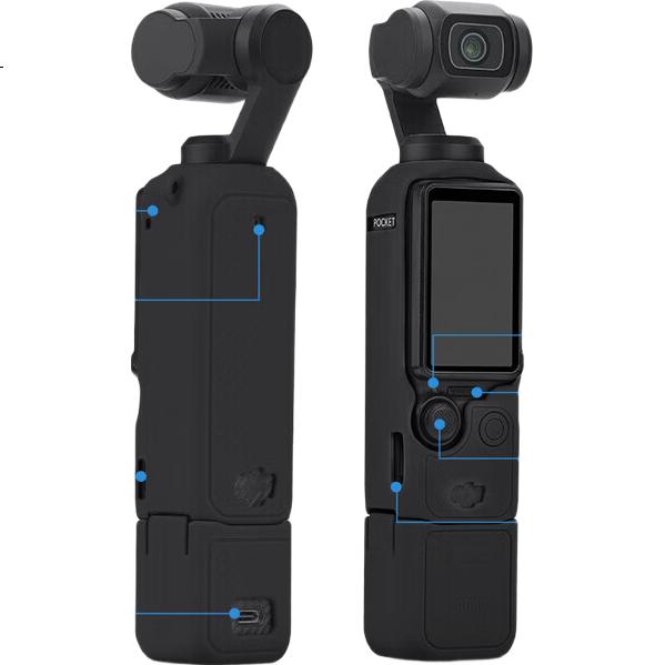 Защитный чехол Smorss для DJI Pocket 3, силиконовый, с защитой от царапин и падений