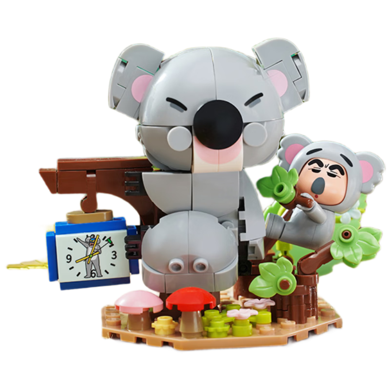 Keeppley Building Blocks Toy Small Particles Crayon Shin-chan Zoo Series Trendy Birthday Gift Koala Friend