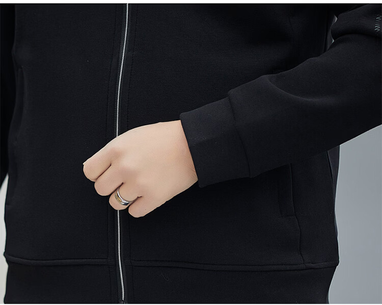 ROMON Men's Jacket Cardigan Sweatshirt Casual Sports Loose Fit Jacket Navy Blue 6XL Model 7508 Spring Autumn 24