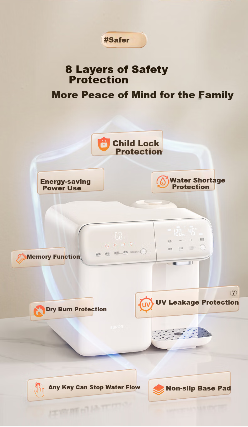 SUPOR Baby Bottle Sterilizer and Dryer, Constant Temperature Kettle, Quantitative Milk Preparation Machine, 2-in-1 Feeding Station BW017 22