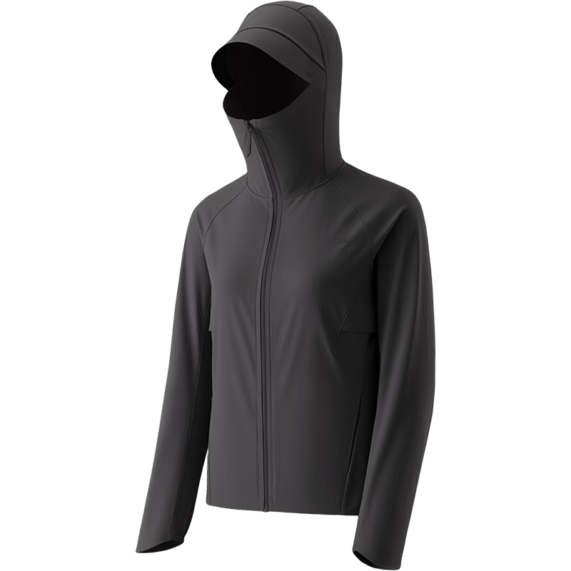 Beneunder Women's Sun Protection Jacket Outdoor Windproof Quick-Dry Breathable Sports Jacket WS002 Ink Gray M