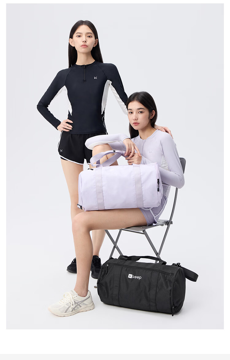 Keep Waterproof Dry and Wet Separation Swim Bag Travel Fitness Unisex Sports Bucket Bag Training Crossbody 532 Black Shine 17