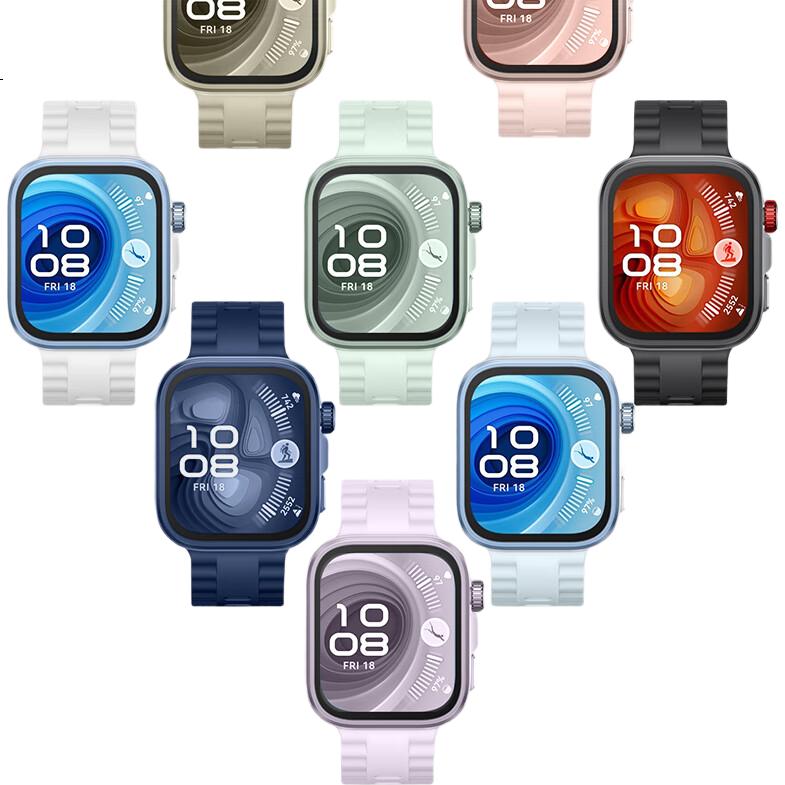 Ремешок Binghong для Huawei Watch Fit 3/4/4 Pro, силиконовый, спортивный, голубой, универсальный