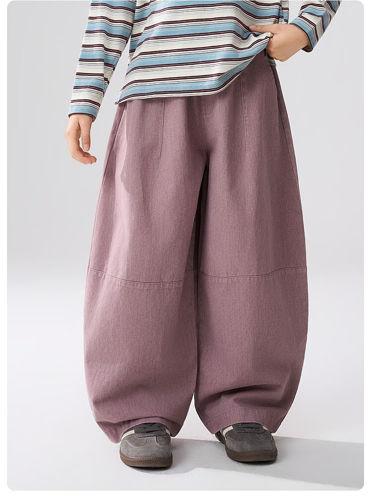 ASK JUNIOR Kids Pants 2026 Spring New Boys' Loose Fit Denim Sports Casual Straight Leg Trousers 3