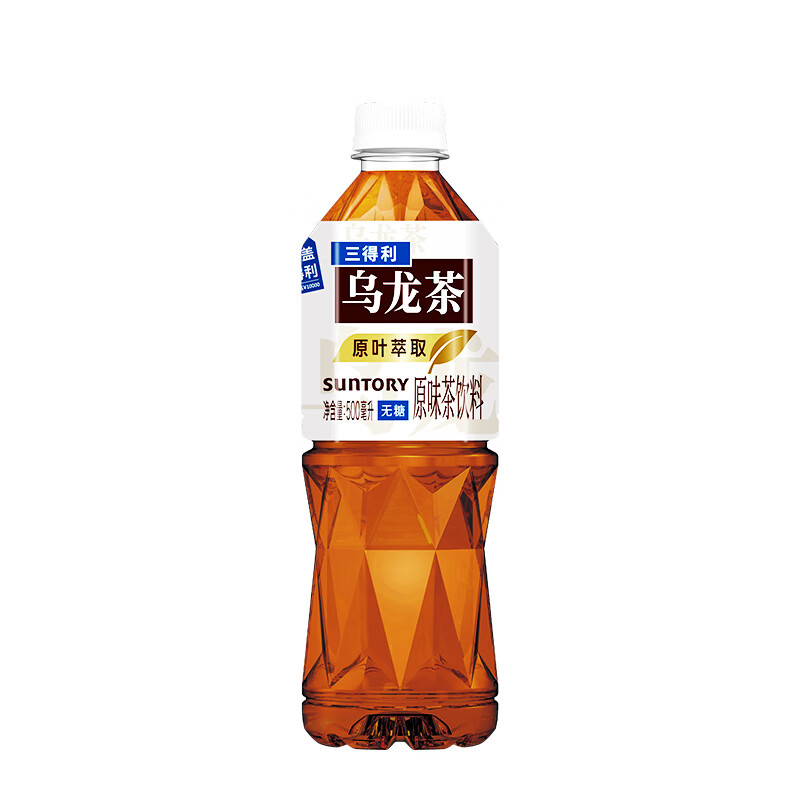 三得利（Suntory）无糖乌龙茶饮料 0糖0能量0脂 500ml*15瓶整箱装