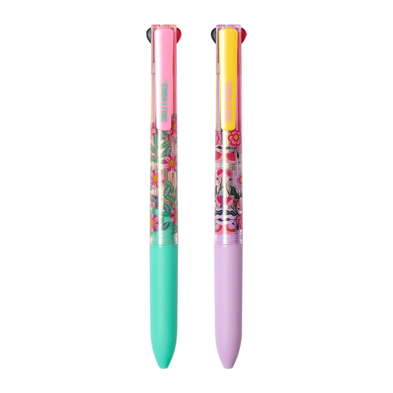 KACO EASY Youxie 3-in-1 Multifunction Pen Floral Field + Floral Fun (SMILEYWORLD Collaboration)