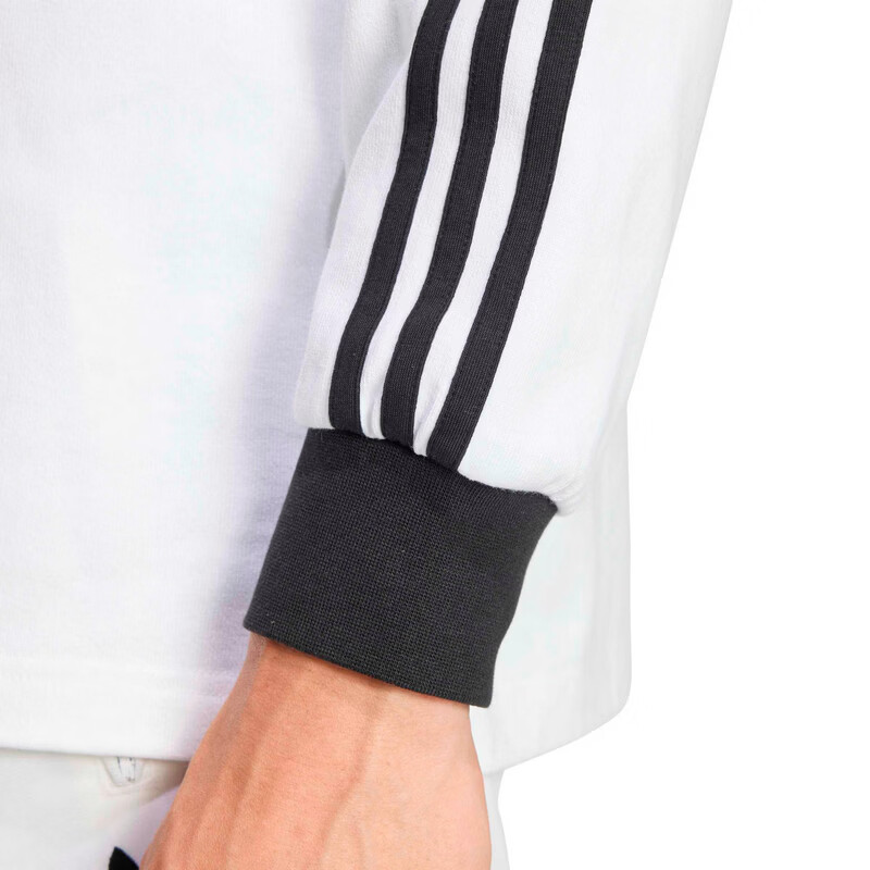 Adidas Originals Men's 3S PL Long Sleeve Polo KE3575 White M 6