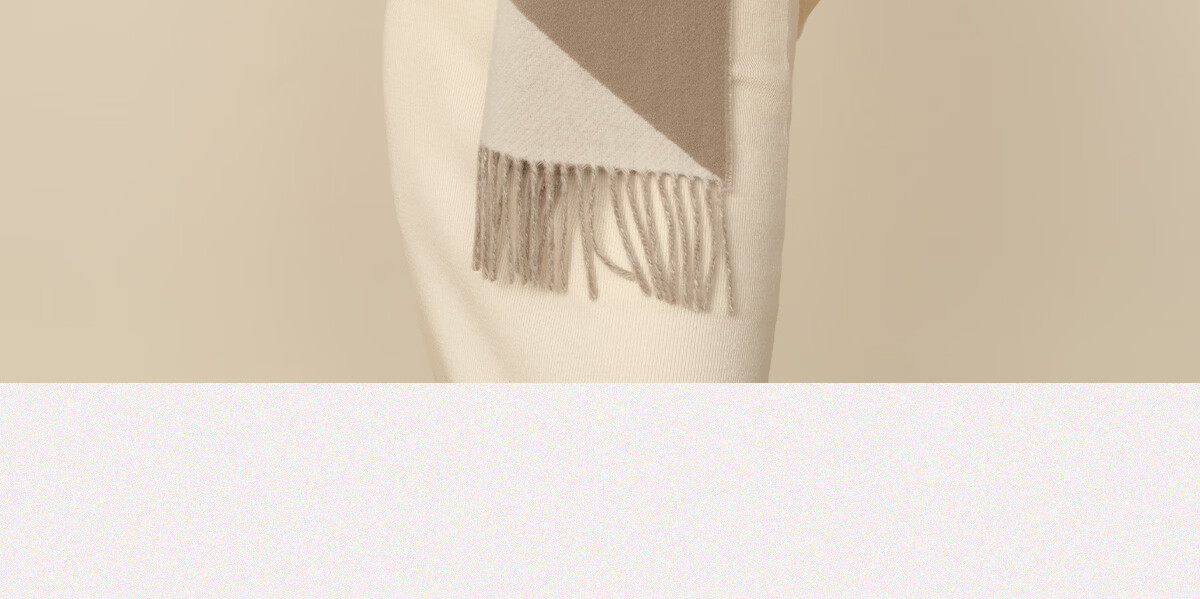 Wanshili Autumn Winter Warm Wool Scarf Unisex Neck Warmer Gift Box Geometric Pattern Brown 8