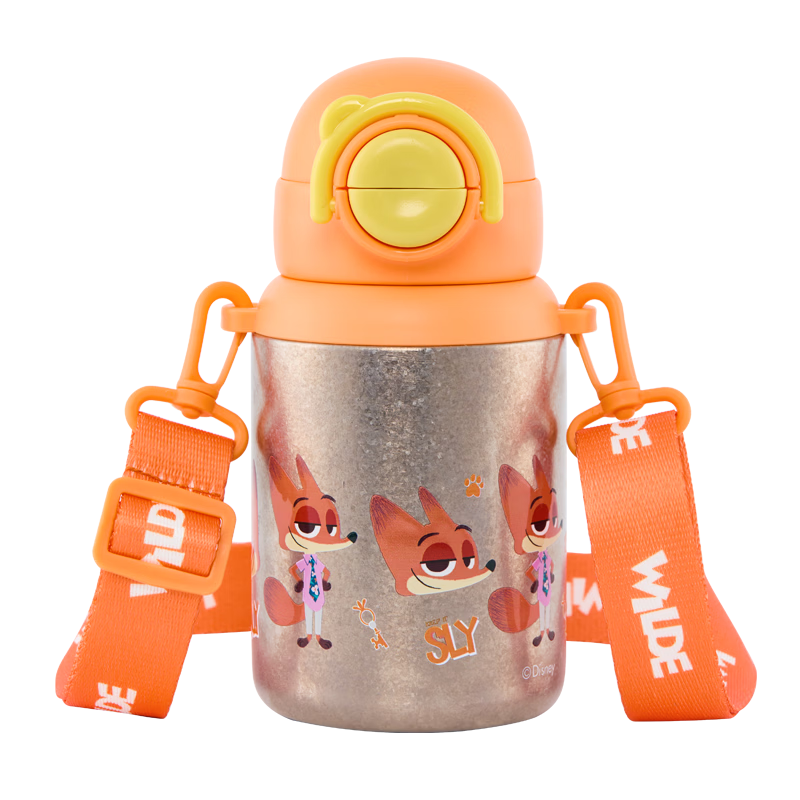 Disney Kids Titanium Insulated Water Bottle Portable Pocket Tea Coffee Mug Direct Drinking Cup