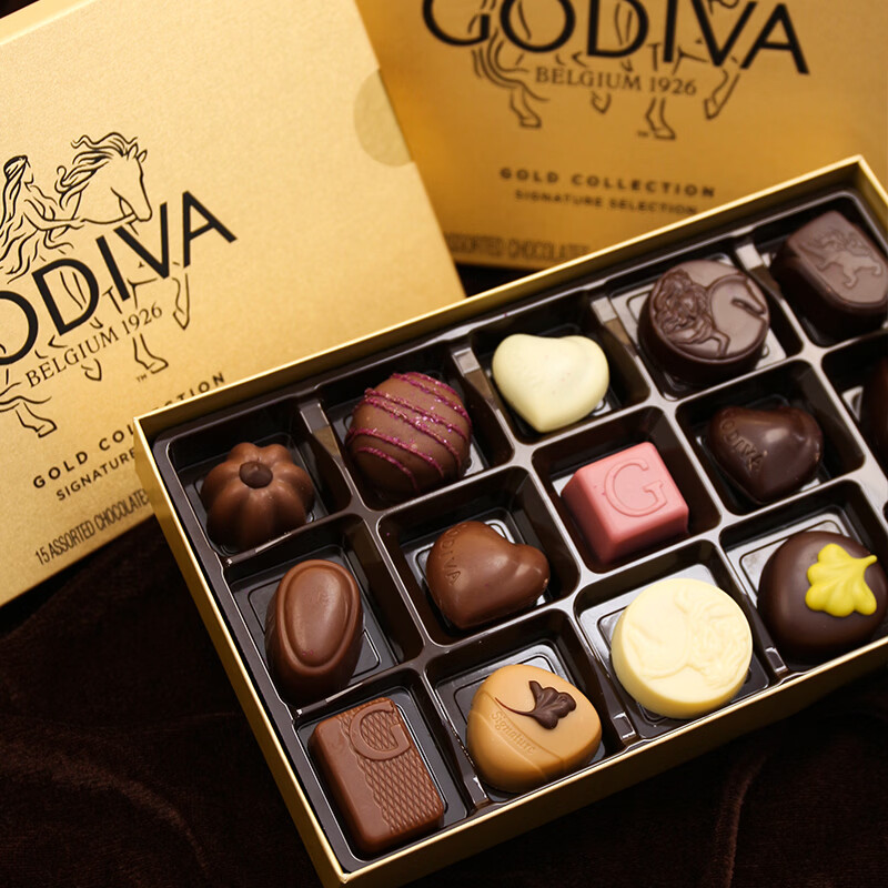 歌帝梵（Godiva）巧克力礼盒 15颗175g 休闲零食 生日礼物送女友老婆闺蜜 伴手礼
