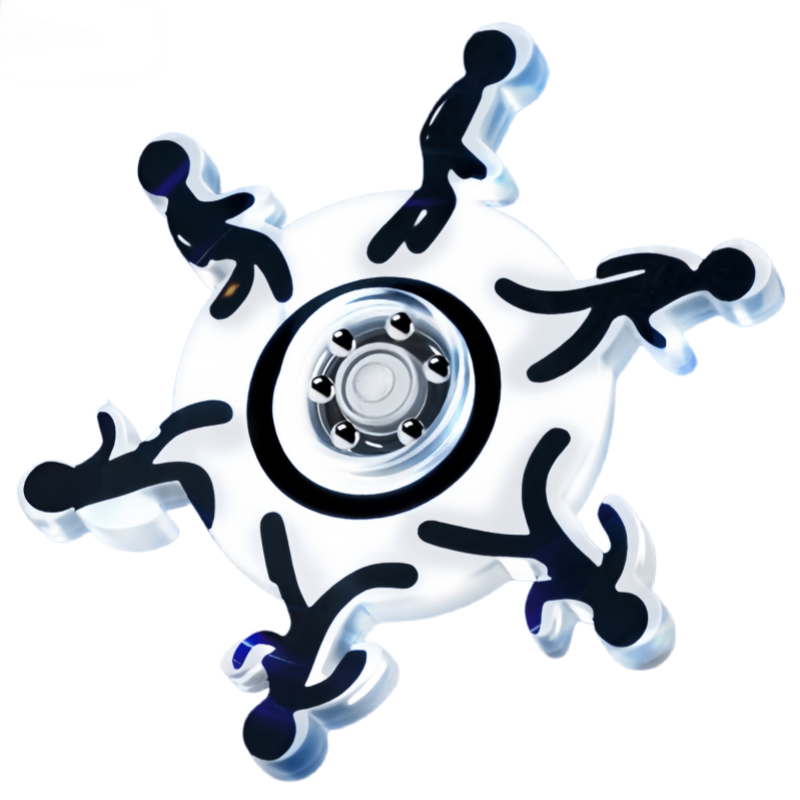 JIANTIAN Running Little Man Fidget Spinner Dynamic Visual Illusion Stress Relief Educational Toy Rotating Children's June 1st Gift