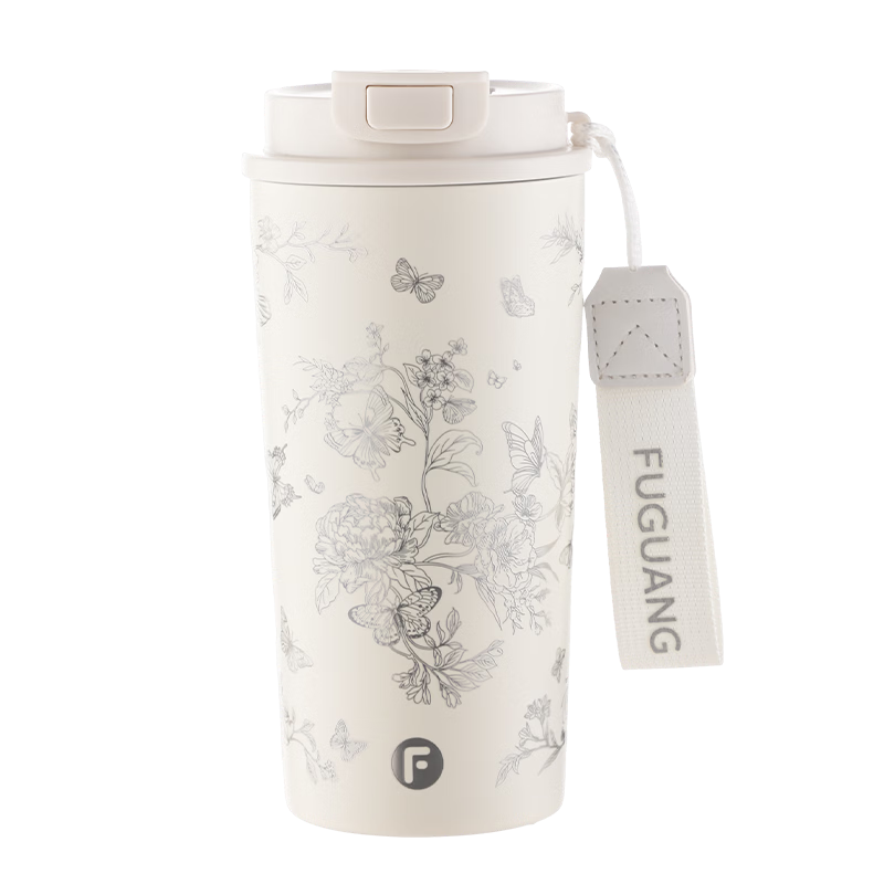 FGA Fuguang Pure Titanium Insulated Large Capacity Women's High-Style Titanium Coffee Water Bottle Portable Premium Gift