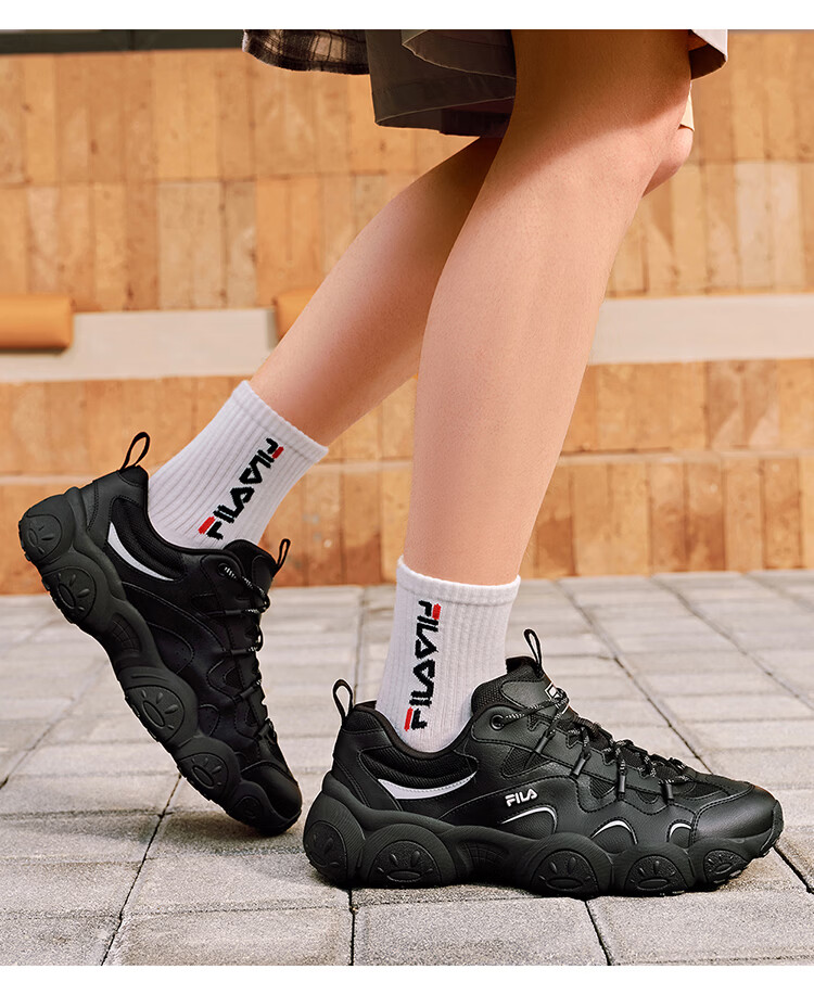 FILA Official Men's Cat Claw 7th Generation Dad Shoes 2026 Spring Thick-Soled Casual Sports Shoes 15