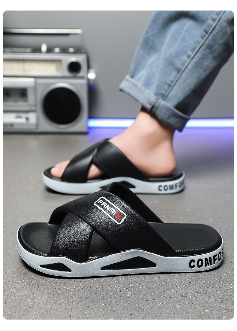 YUZHAOLIN Men's Fashion Sports Beach Slippers Comfortable Soft Sole Sandals 18