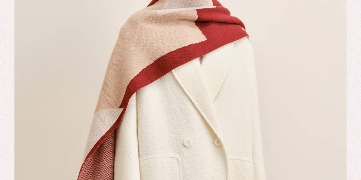 Wanshili WENSLI Pure Wool Scarf for Women, Shawl Gift for Girlfriend, Holiday Gift Box Set, Mengte, Sweet Lotus Root Pink 38