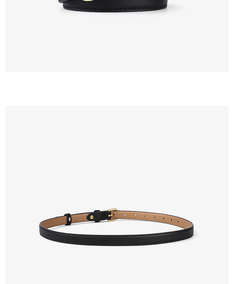 Viney Women's Genuine Leather Slim Waist Belt Decorative Skirt Belt Pin Buckle Luxury Casual Jeans Belt Birthday Gift 5