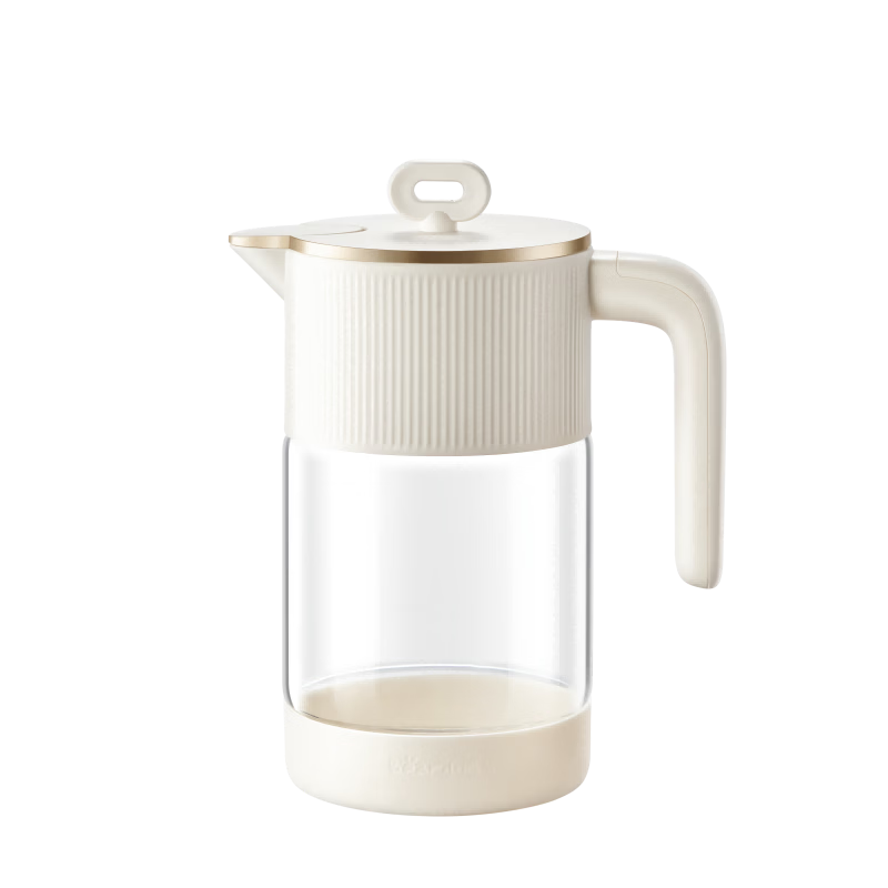 Bear Household Cold Water Pitcher, High Borosilicate Glass Cup, Anti-Scalding Silicone Bottom, 1.5L Large Capacity Cold Water Pitcher Cup, CX-JB069