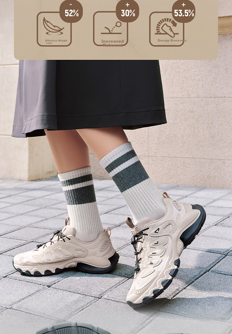 FILA Official Women's Mushroom Dad Sneakers 2026 Spring Casual Sports Shoes 7