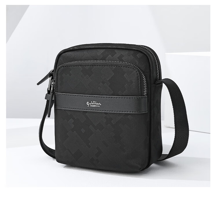 Goldlion Vertical Shoulder Bag Small Crossbody Bag Large Capacity Lightweight Durable Fabric Men's Bag New Year Gift 10