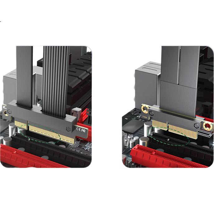 Кабель-удлинитель ZHENWEI PCIE 4.0 X8, 50 см, 180 градусов