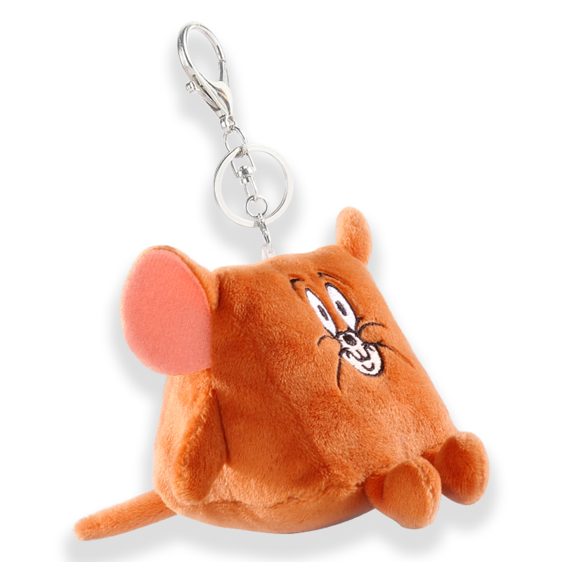 Haoqile Tom & Jerry Jerry Mouse Transforming Plush Triangle Keychain Doll Gift