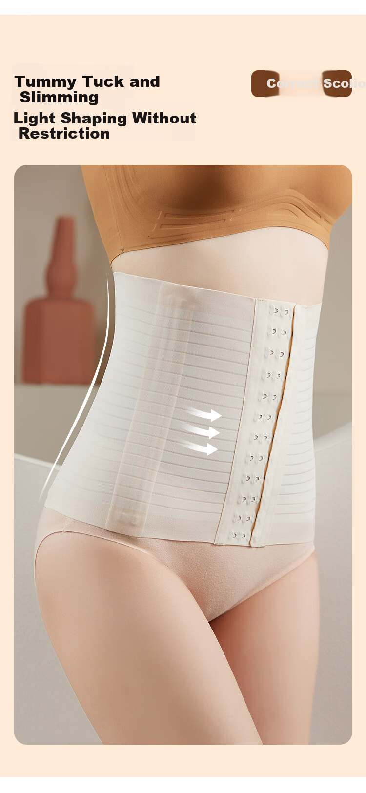 GRACEWELL Waist Shaping Belt Slimming Waist Trainer Tummy Control Postpartum Body Shaper 2